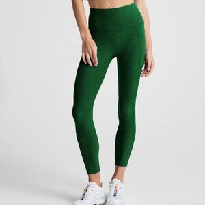 Beyond Yoga Spacedye Out Of Pocket High Waisted Midi Legging Thyme Green Heather
